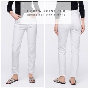 J.CREW POINT SUR Shoreditch Straight White Jeans. Like New